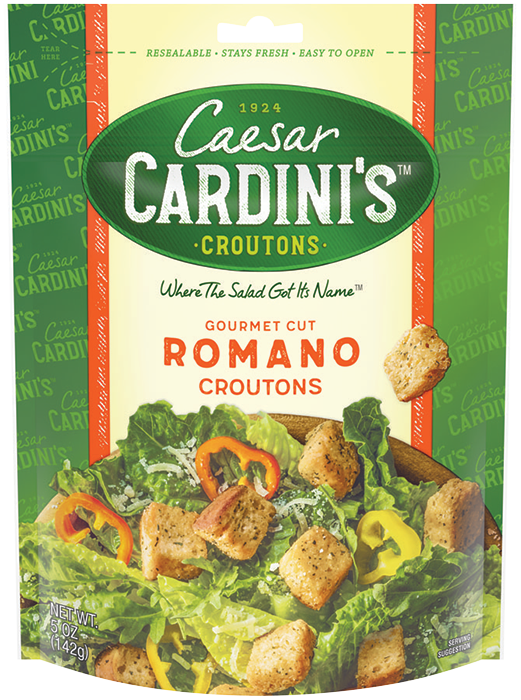 RomanoCroutons - Cardini's Gourmet Cut Romano Cheese Croutons
